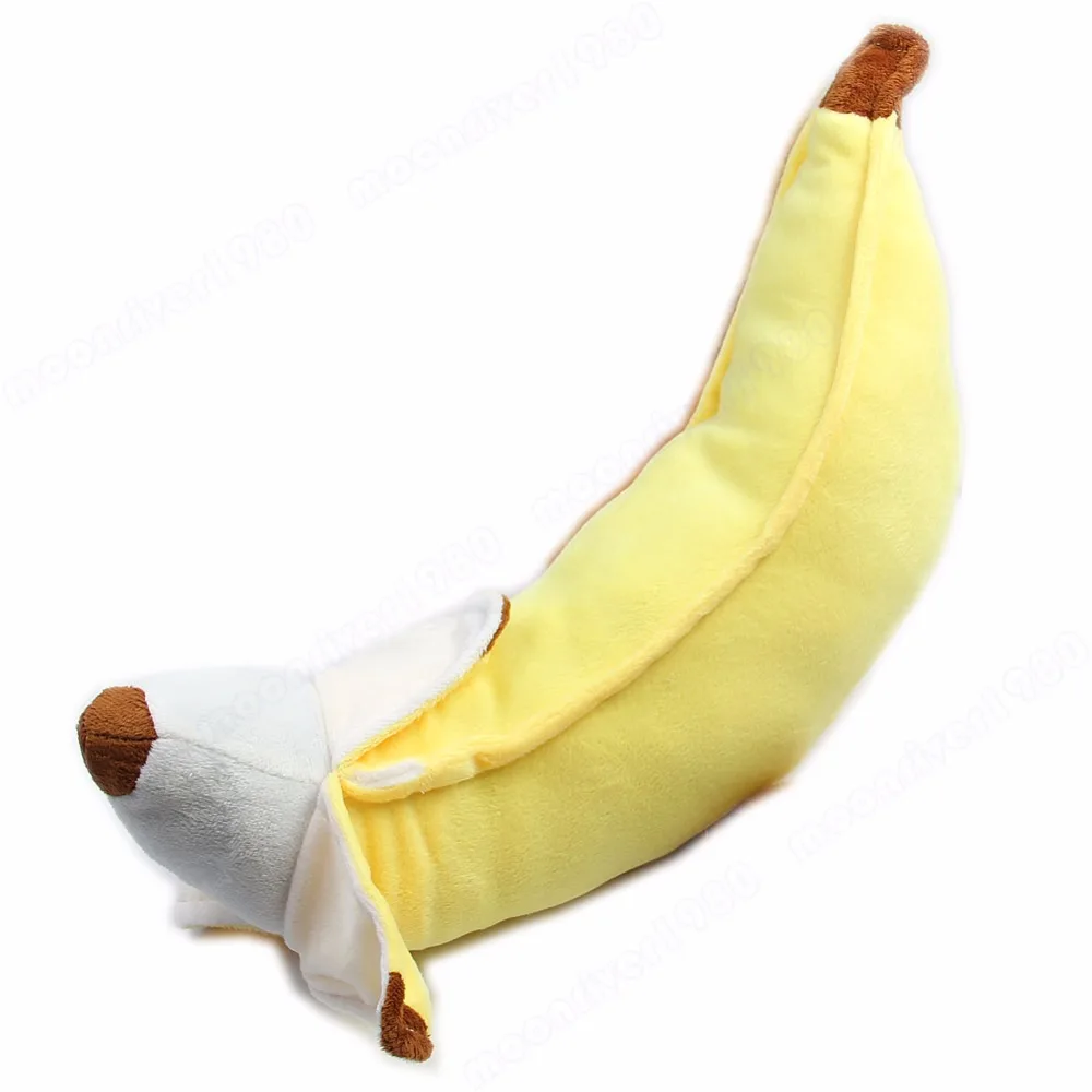 

1pc Novelty Pillow Cushion Gift PP Cotton Skinned Banana Plush Toy -m15