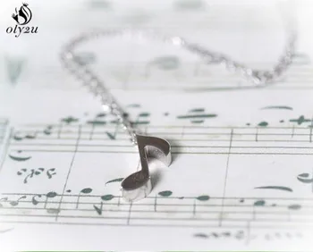 

Oly2u Boho Jewelry Choker Delicate Musical Note Pendant Necklace for Women Long Chain Necklaces Girls Jewelry Bijoux Gift