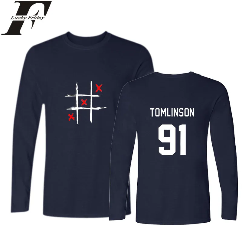 LUCKYFRIDAYF Louis Tomlinson One Direction Long T-shirt Women Casual Men/Woman Tshirt New Fashion Female Fans Shirt Women Cotton