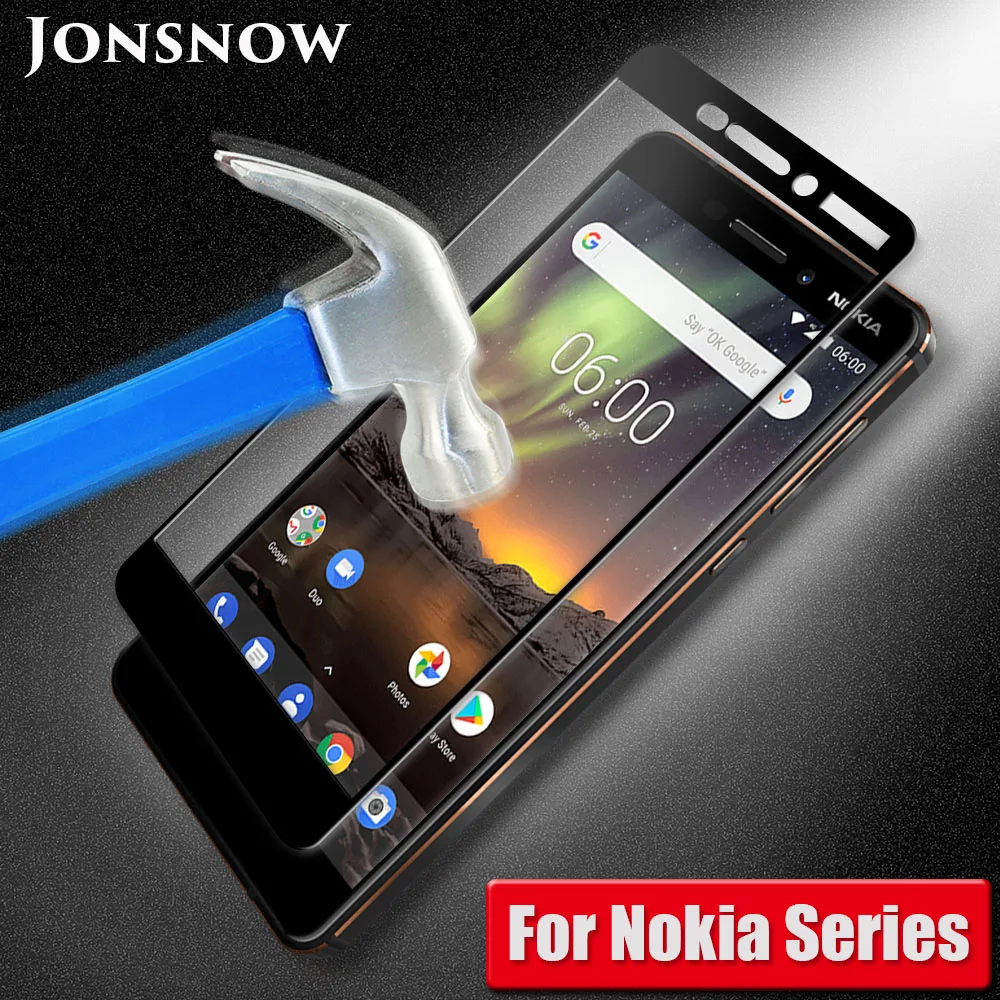 Полноэкранное стекло JONSNOW для Nokia 6 2018 закаленное 5 7 Plus 3 1 защитная пленка |