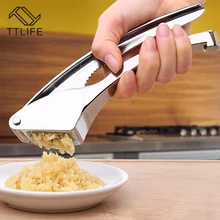 TTLIFE Kitchen Gadgets Accessories Garlic Press Cooking Fruit Vegetable Slicer Cutter Tools Zinc Alloy Garlic Presses