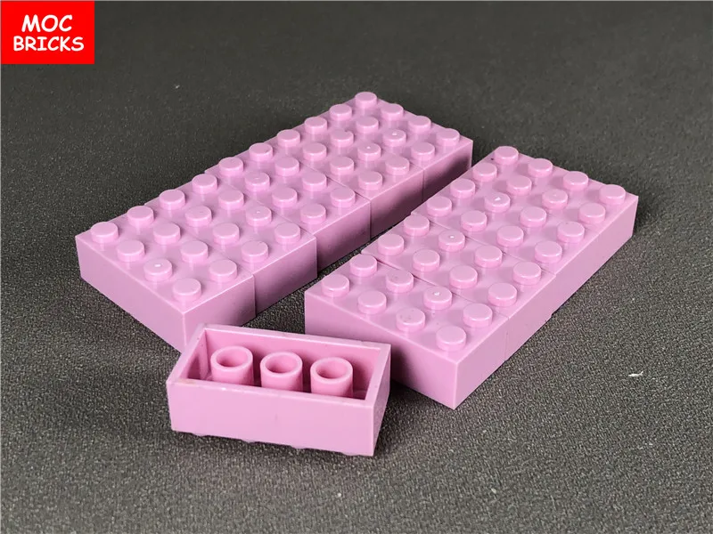 

50pcs\lot MOC Bricks DIY Pink Brick 2x4 Compatible with 3001 Educational building blocks toys bricks kids Christmas gifts