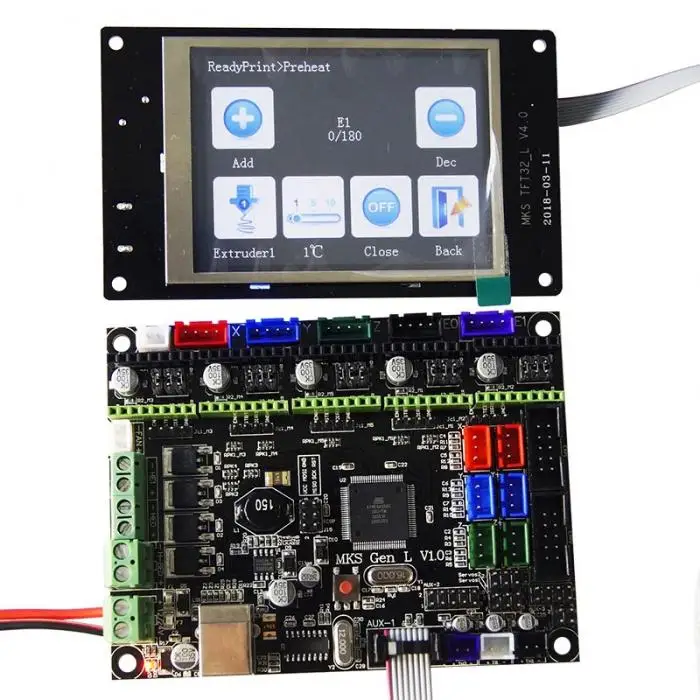 Высокое качество для MKS GEN L Совместимость с TFT32 ЖК-дисплей Поддержка TMC2208 мотор драйвер 3D печать наборы