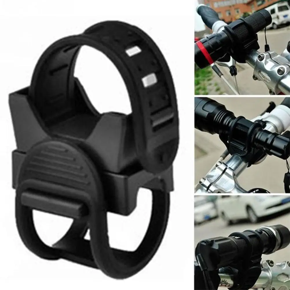

360 Degree Rotation Bicycle Light Holder Universal Bicycle Headlight Holder Flashlight Rack Bike Light Mount Night Lamp Holder