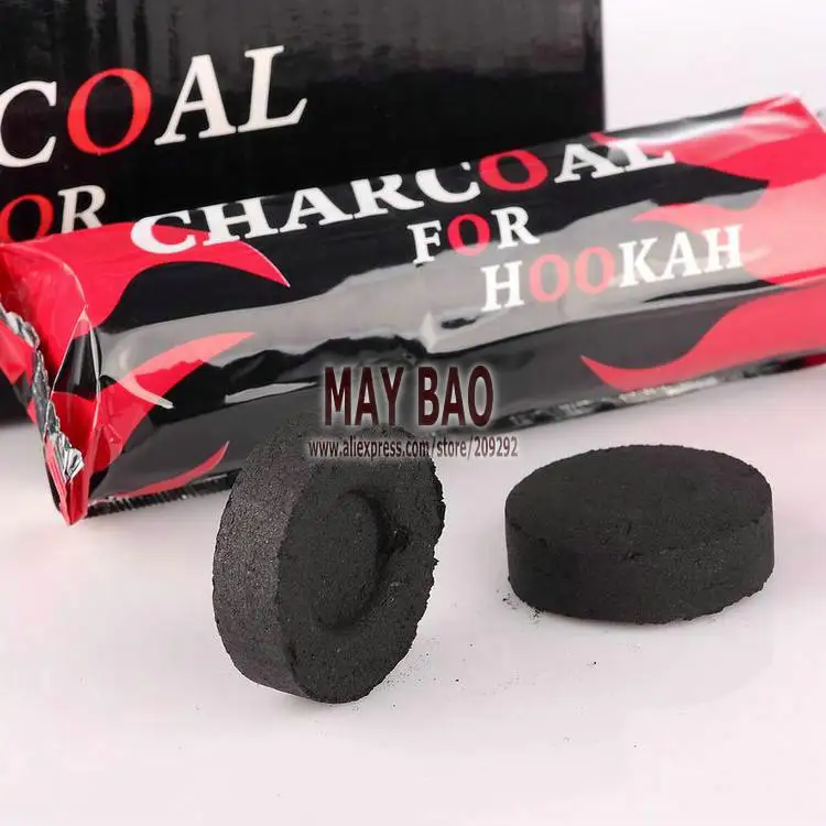One box of Charcoal Coals for Hookah Shisha Pipe Smoking Nargila Charcoal Tablets Hookahs