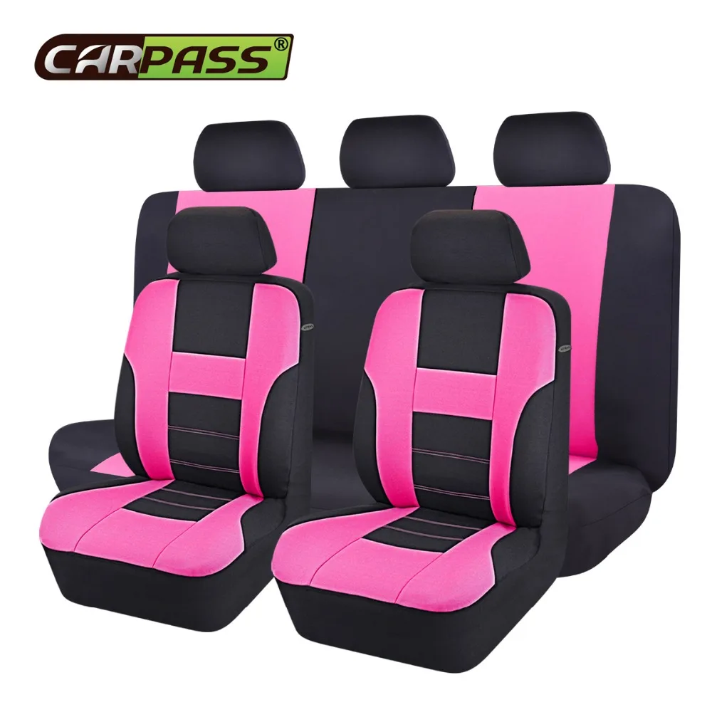 Чехлы на передние и задние сиденья автомобиля 9 шт./компл.|car seat cover|pink car coversuniversal