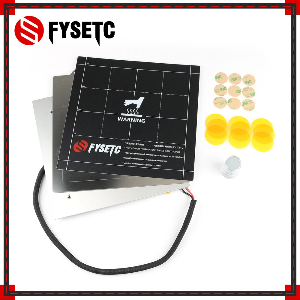 

235x235mm Heatbed + Sticker + Spring Steel Sheet + Magnet Becoming Magnetic Hot Bed Build Surface Plate For Creality ENDER-3 /3s