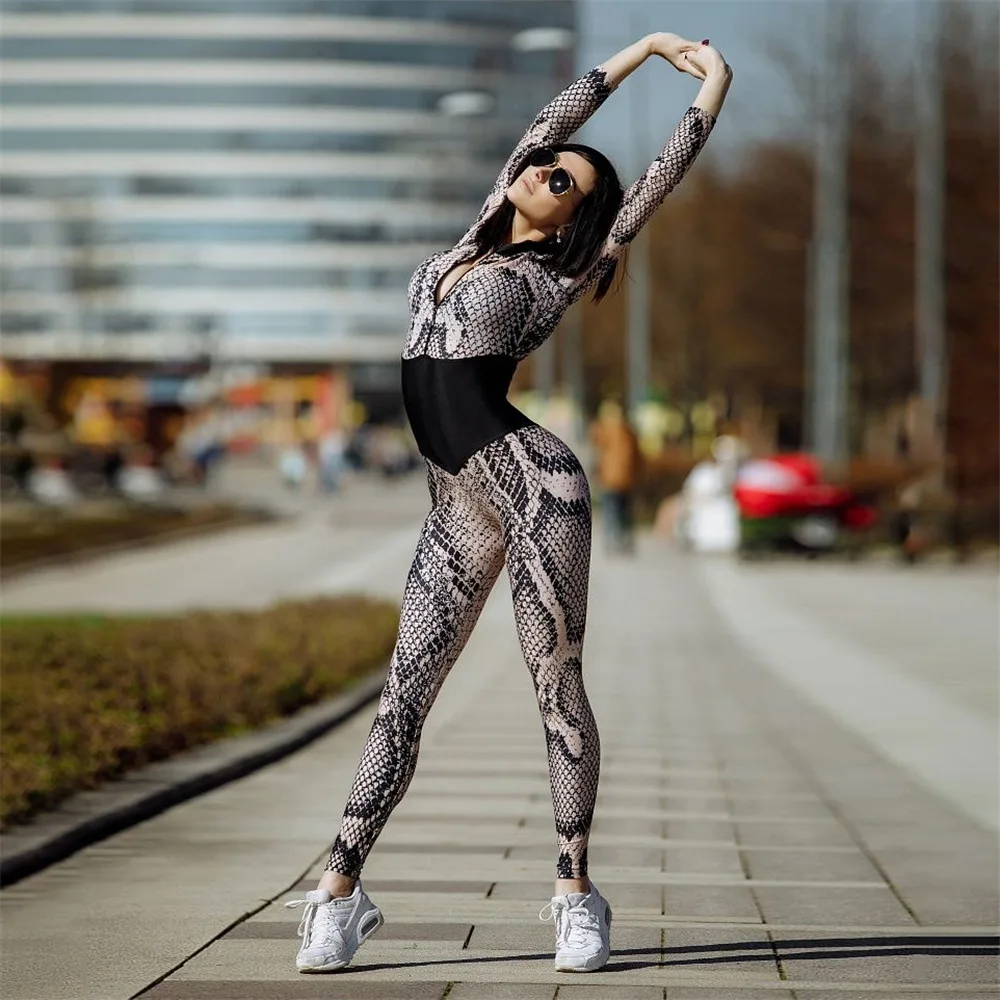 GXQIL Sexy Gym Woman Sportswear 2019 Unique Bodycon Long Sleeve ...