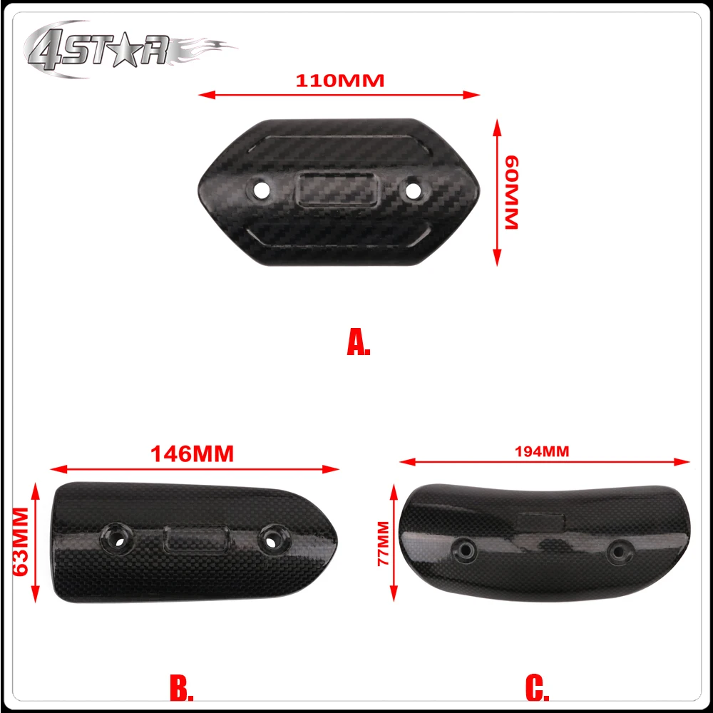 Мотоцикл из углеродного волокна глушитель тепловой щит крышка Анти-обжигающая защита для KTM EXC SX XC XCF XCW XCFW 125 250 350 450 530