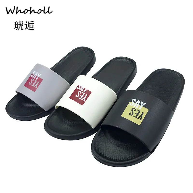 

2019 Men Slippers Summer Fashion Soft Bottom Leisure Trend Home Cool Slippers Comfortable Simple Men Beach Slippers Flip Flops