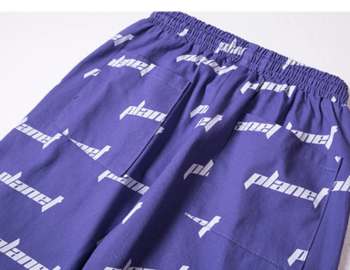 Aelfric Eden письмо полный модные принты короткие Jogger 2019 хип хоп шорты для женщин Летняя Повседневная Уличная одежда Drawstring Брюки карго по колено