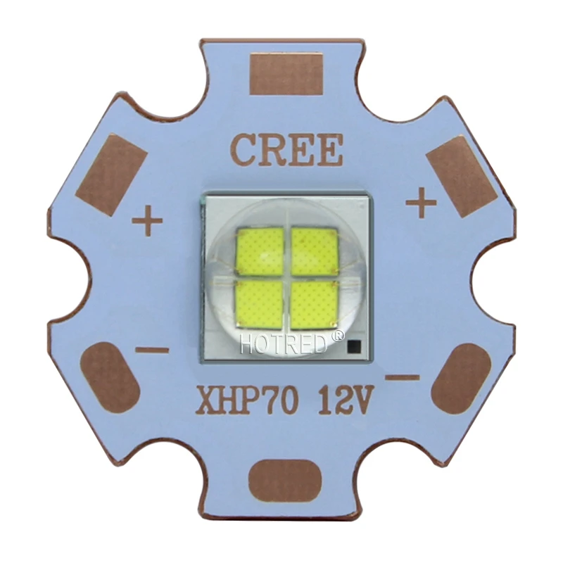 1 шт. 7070 20 Вт 6 в 12 В Led замена Cree XLamp XHP70.2 XHP50.2 светодиодный излучатель холодный белый 6500k синий светодиодный чип света с 20 мм Cooper PCB