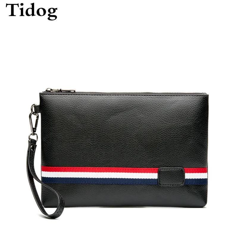 Модная уличная кожаная сумка клатч Tidog|leather hand bags|clutch baghand bag |