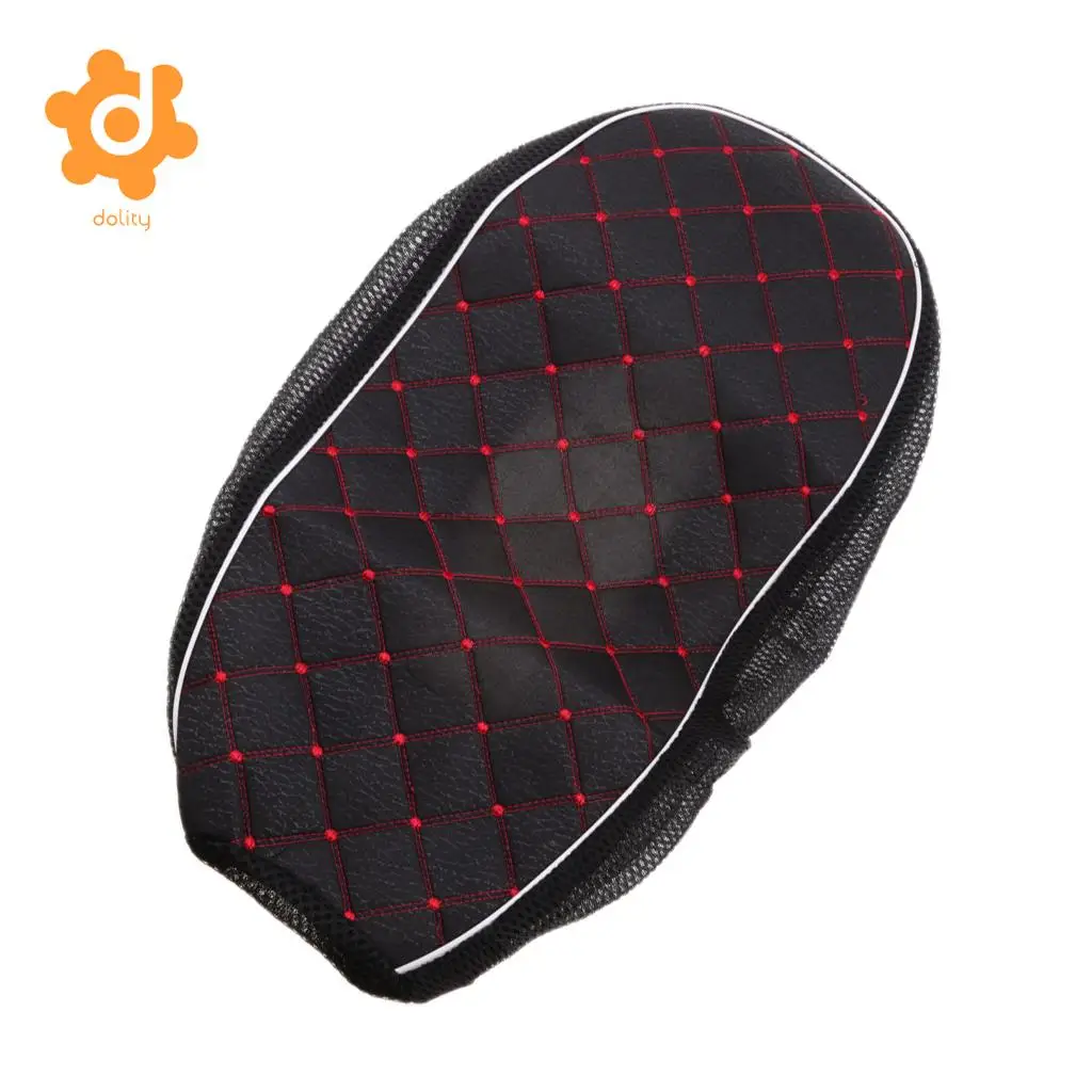 Black Motorcycle Electric Car Scooter Waterproof Seat Cushion Cover L