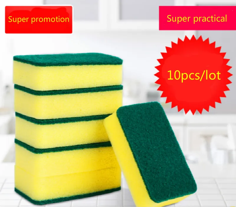 10 Pcs high density sponge kitchen clean sponge rub magic bath Clean