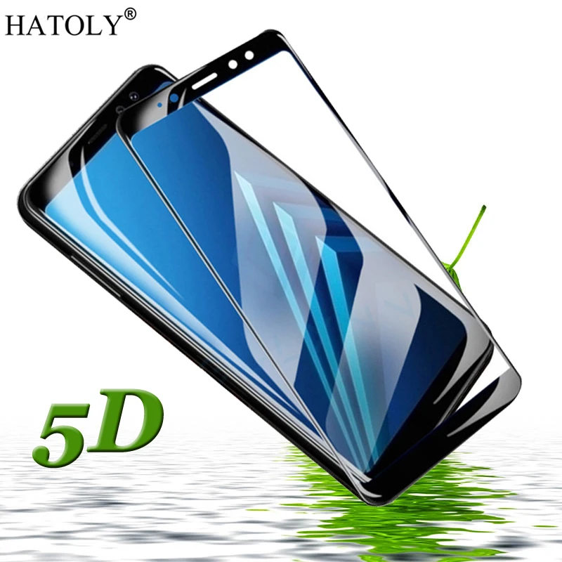 5D закаленное стекло для Samsung Galaxy J4 Plus полное покрытие закругленный край Защитное |