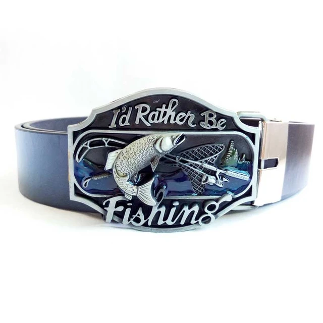 T-Disom I'd Rather Be Fishing Belt Buckle For Men's Metal Belt Buckle  Matched Belt Available Drop Shopping - AliExpress