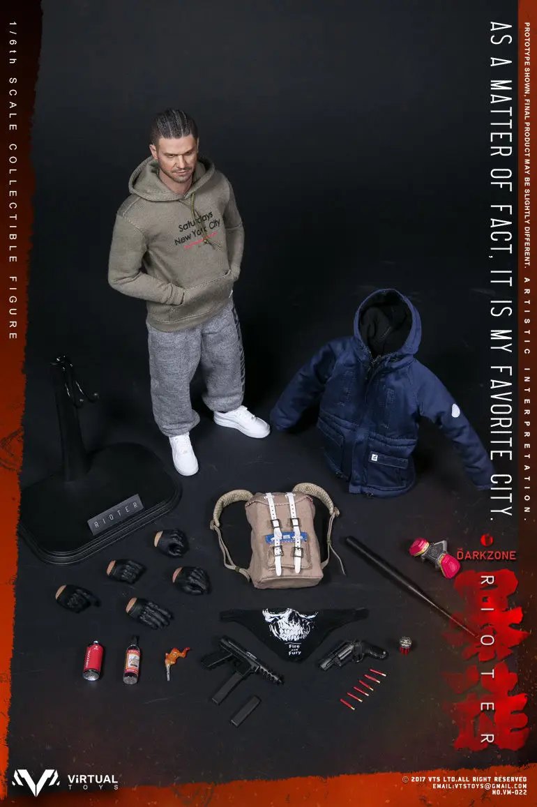 

VTS TOYS VM-022 1/6 DARKZONE RIOTER 12inch Collectible Action Figures