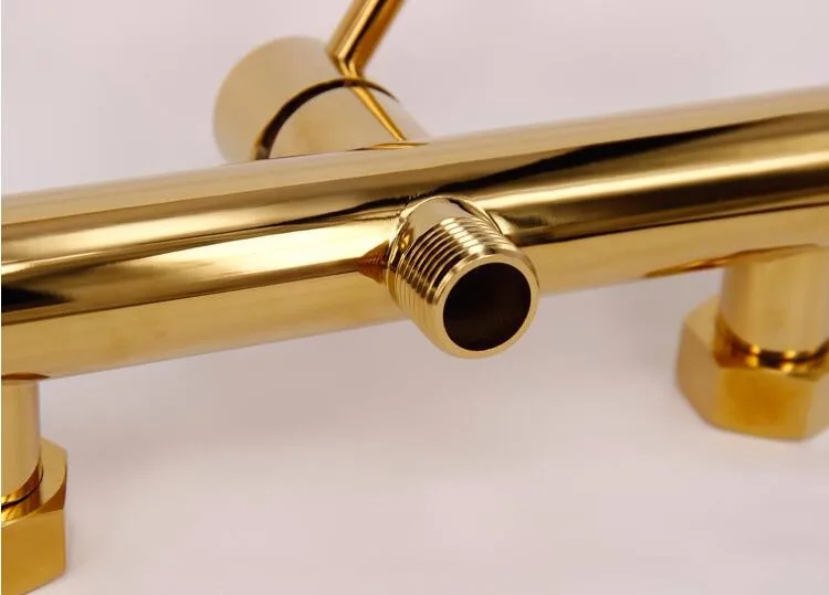 Модный высококачественный набор из латунного золотого биде для ванной комнаты, набор для туалетного пистолета, роскошный современный набор для душа для ванной комнаты