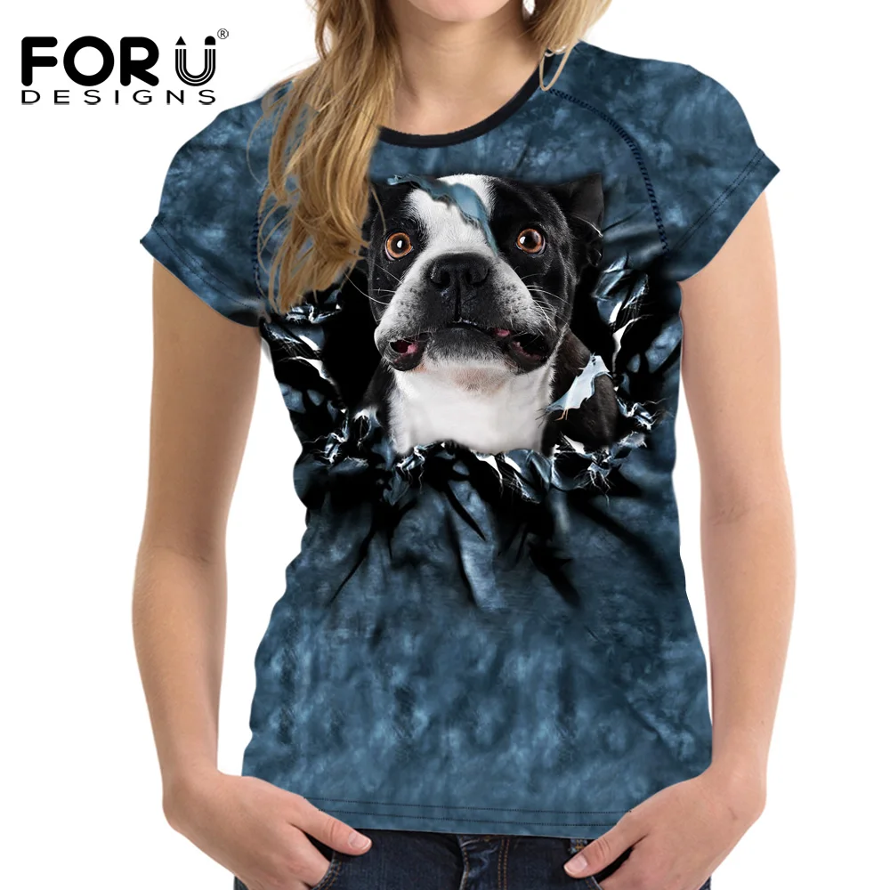 FORUDESIGNS/женские укороченные топы летняя футболка милые женские футболки с