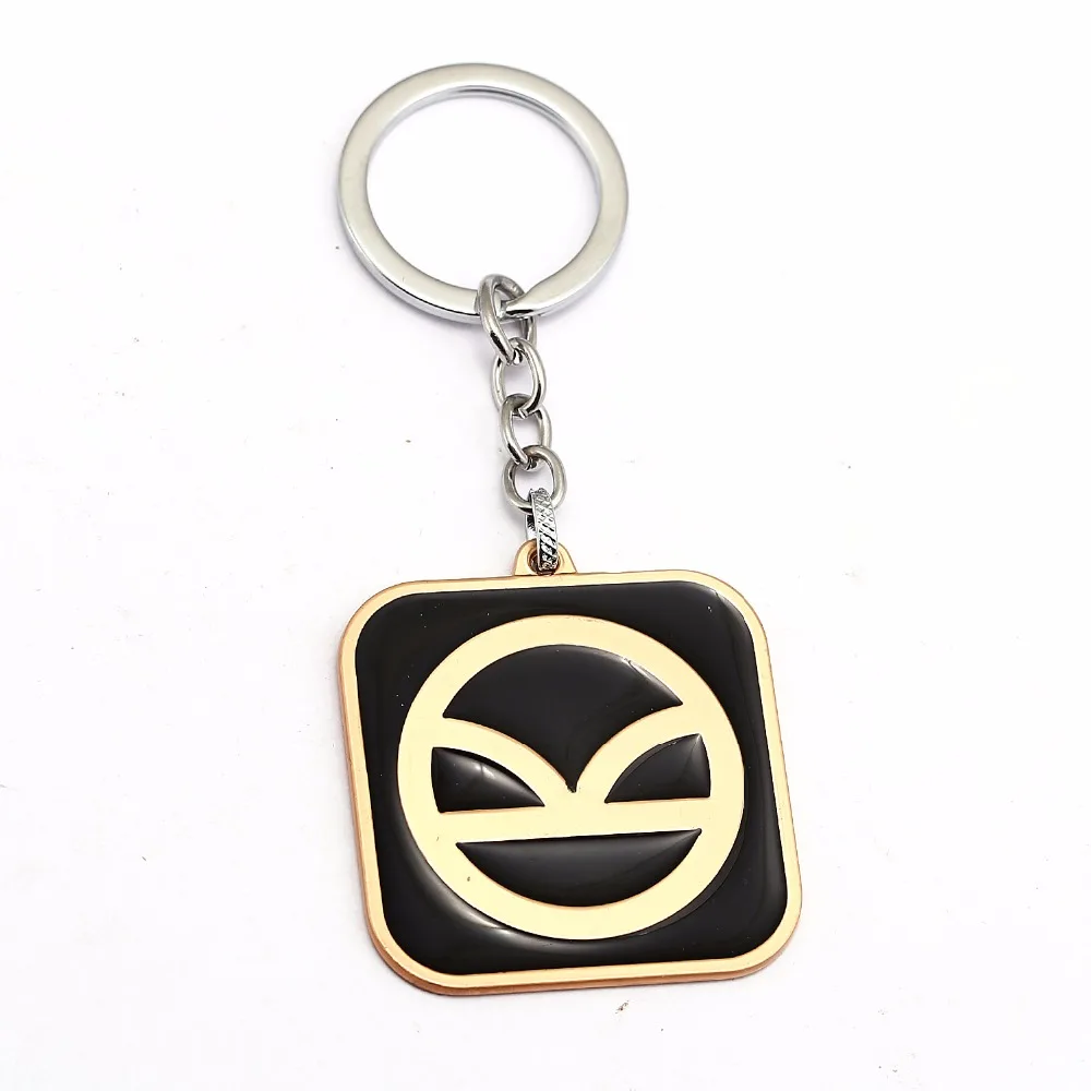 Geometric Metal Key Chain Little Ace Agent Special Service Academy Logo ...