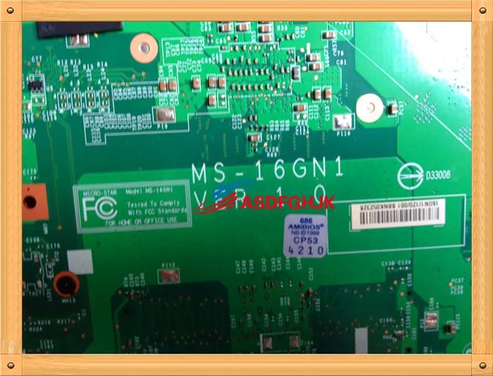 Материнская плата для ноутбука MSI CR650 A6500 E6313 E6315 материнская 100% TESED OK с функцией