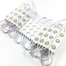 20 шт./лот Новинка 5730 3 светодиодный впрыска светодиодный модуль 12V с объективом Водонепроницаемый IP65 1,5 w Светодиодный модуль освещения для указатели, рекламные щиты