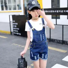 Повседневное детские брюки, комплект для девочек, летняя одежда, для детей, детей отверстия, джинсы, Шорты, одежда для детей