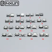 EClyxun 16 моделей = 16 шт. mini Micro USB 5 P, 5-контактный Micro USB разъем, 5-контактный Micro USB разъем Хвост зарядки порт разъем питания