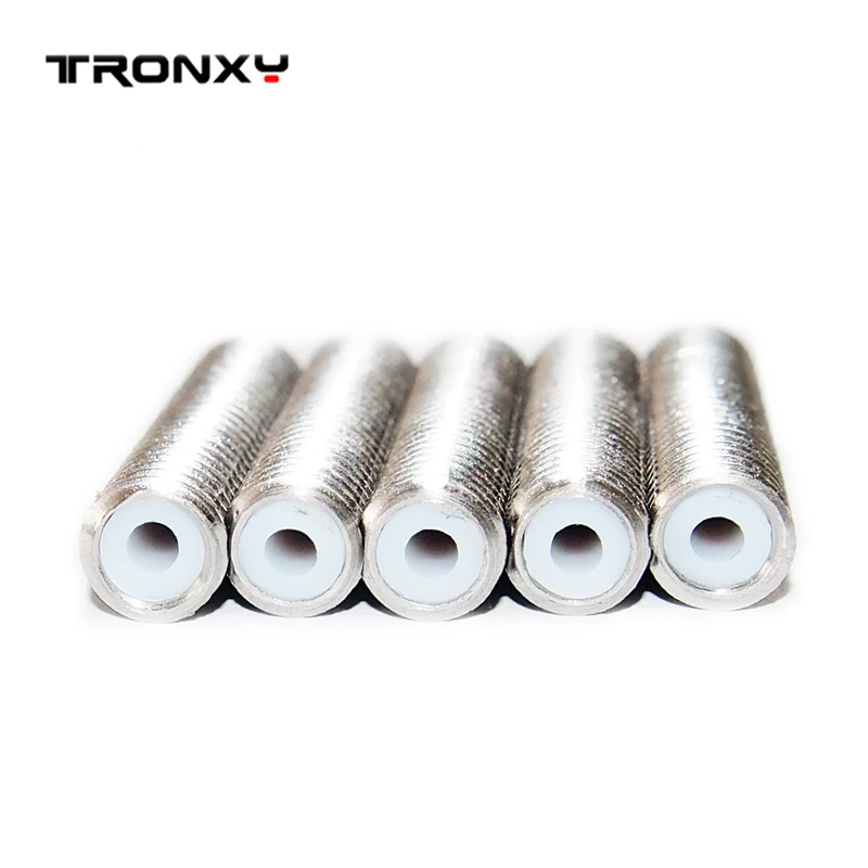 Tronxy 3D принтер экструдер M6 * 25 мм труба с резьбой 5 шт./лот тефлон горло impressora 3d prusa i3