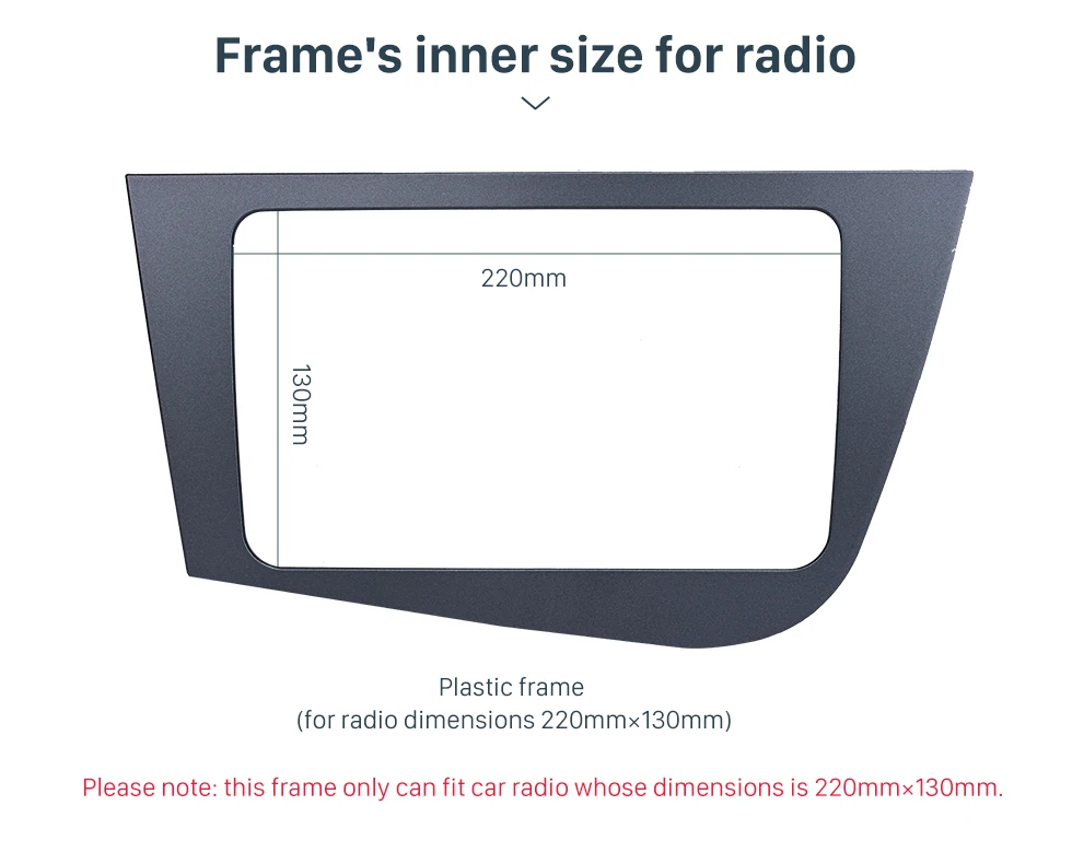 Seicane двойной 2 Din Автомобильная Радио Рамка для приборной доски для 2005-2011 Seat Leon аудио плеер рамка Автомобильная консоль отделка комплект левой руки вождения