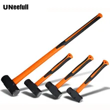 UNeeful 8LB professional octagon пластиковая ручка Санки молоток, сверхмощный углеродистой стали молоток, инженерный геологический молоток