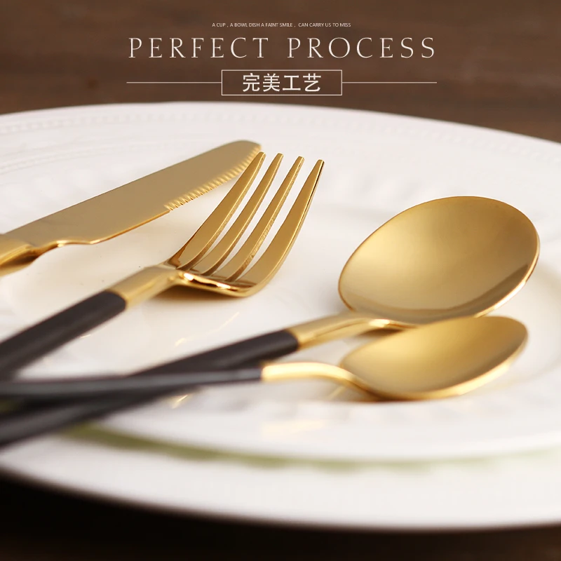 Eco friendly Japanese dinnerware cutlery set stainless steel cutleries