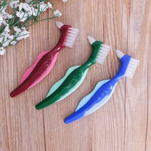 1 шт. y-образный специальный протез двойная Кисть для макияжа зубная щетка для ухода за зубами 3 цвета#11