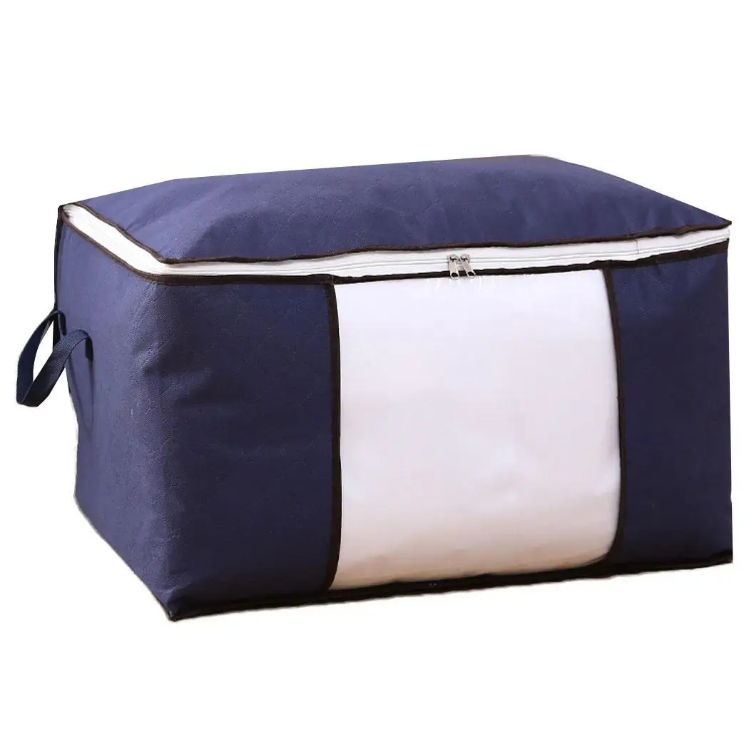 

Household Quilt Storage Bag Pillow Clothing Simple Portable Patchwork Large Zip Home, Travel Tote Organizer Bag