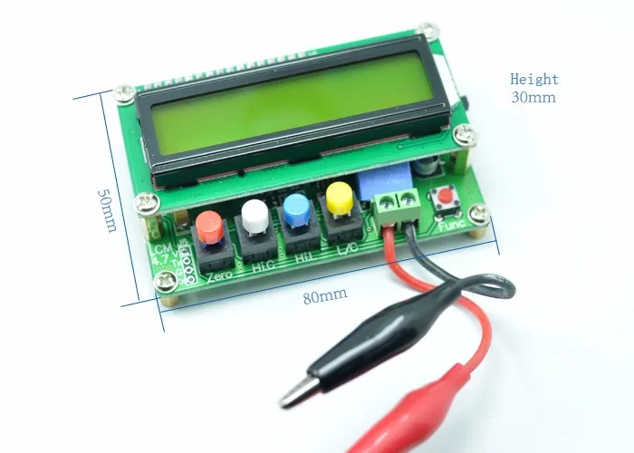 LC100-A цифровой ЖК-дисплей высокая точность индуктивность емкость L/C метр конденсатор тестовые инструменты