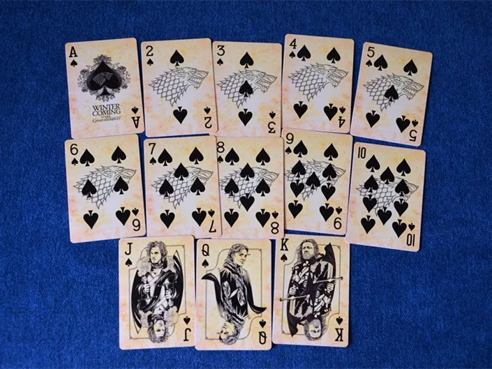 Сериал Игра престолов игра в покер игральные карты песня огня и льда производная коллекция Новинка Покер подарок
