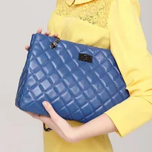 2016 New Genuine Leather handbag women fashion Style Women brand sheepskin bag shopping shoulder bag