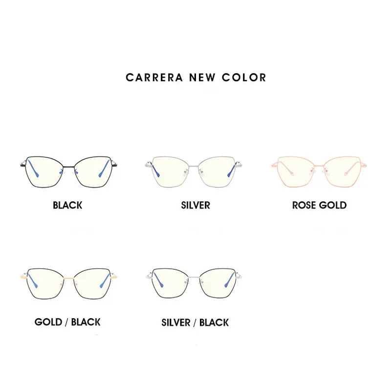 Tanie VCKA Anti Blue Rays okulary kobieta okulary gry komputerowe kocie oko stop blokowanie odporne na promieniowanie człowiek okulary do czytania