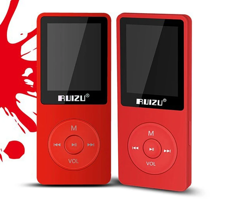 MP3 музыкальный плеер RUIZU X02 4 Гб портативный MP3 может воспроизводить 80 часов с fm-радио, электронной книгой, часами, диктофоном Бесплатные оригинальные наушники