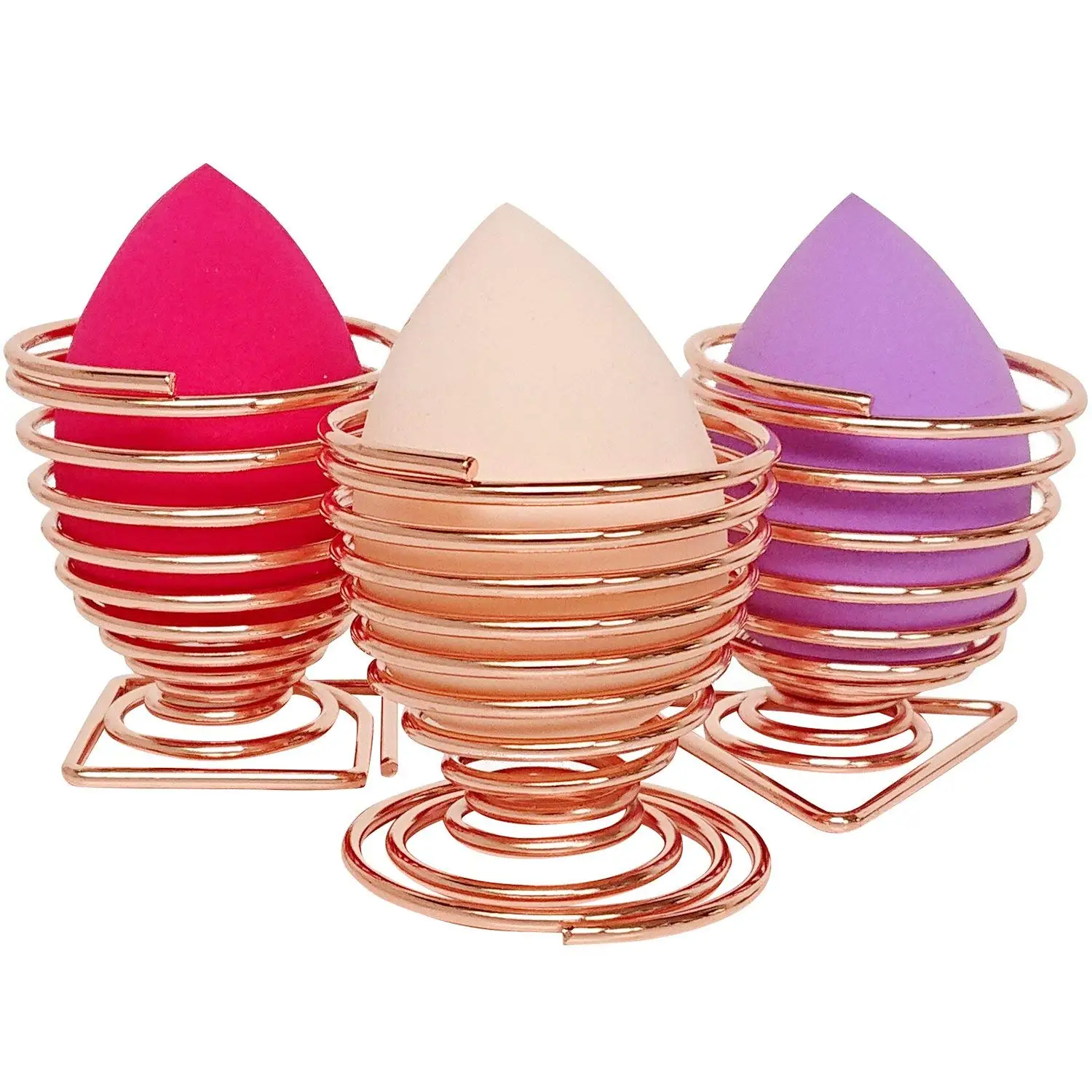 Murah Beauty Sponge Blender Pemegang 3 Pcs Makeup Powder Puff Sponge Pemegang Kecantikan Busa Dudukan Rak Pengeringan Telur Powder Puff Display st