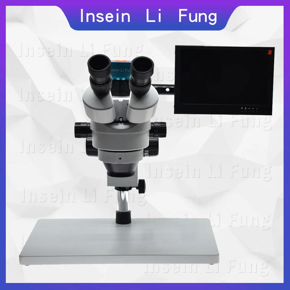 

2019 New FHD 28MP 1080P 60FPS HDMI Video Microscope Camera Trinocular Synchronous Focus Stereo Microscope 3.5X-90X Phone Repair