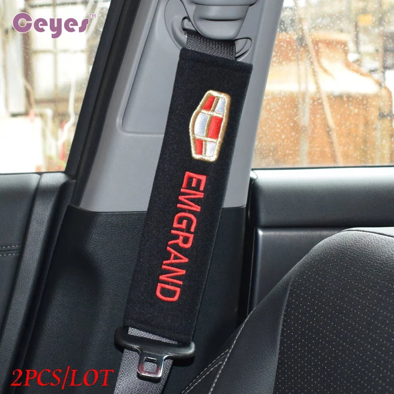 

Car Styling Seat Belt Cover Case For Geely Emgrand Ec7 Emgrand 7 Ec8 X7 EC7 GC7 SC7Pure Cotton Accessories Car-Styling 2pcs/lot