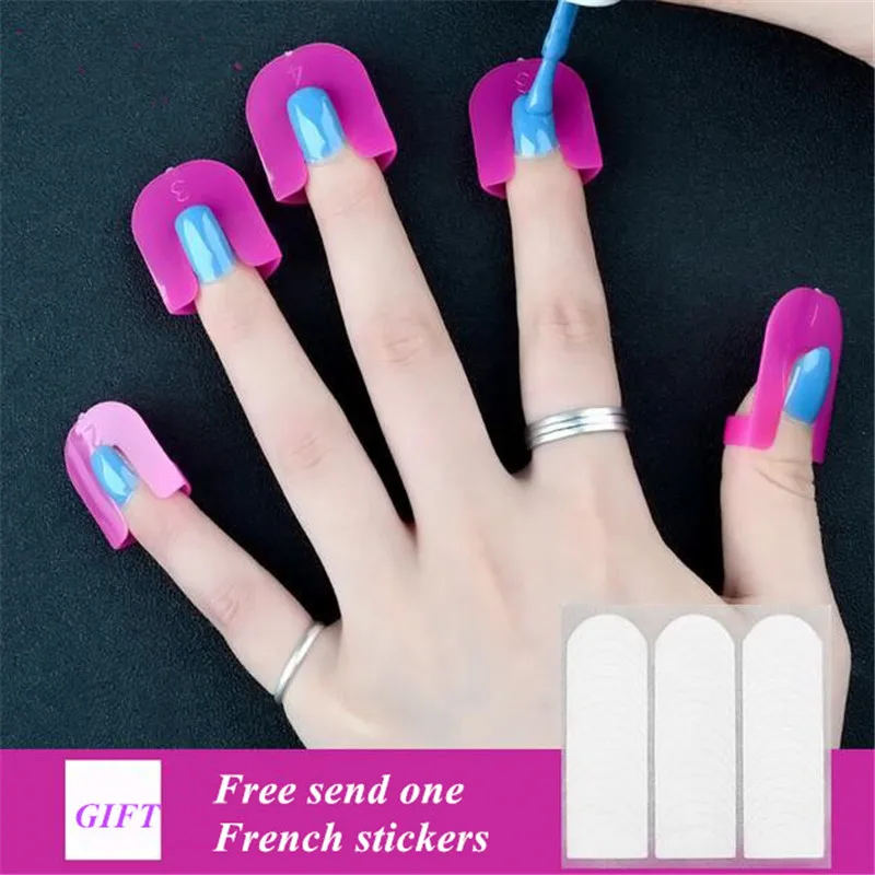 

26 Pcs/ set 10 Size Women Manicure Tool Nail Gel Model Clip Nail Polish Glue Overflow Prevention Tool