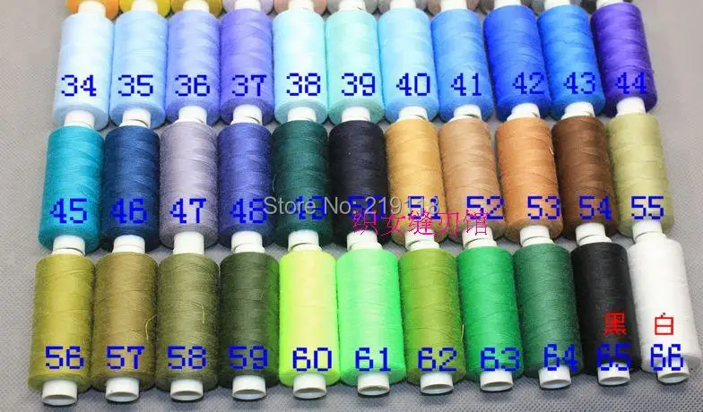 90 цветов Смешанные нитки для шитья, детали для швейной машины terstyle полиэфирная нить, 388 ярдов/цвет