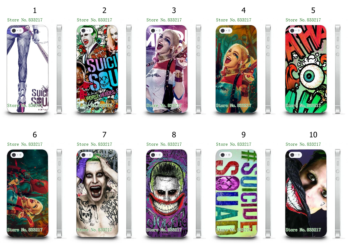 2016 Joker Harley Quinn phone Case Suicide Squad Catwoman
