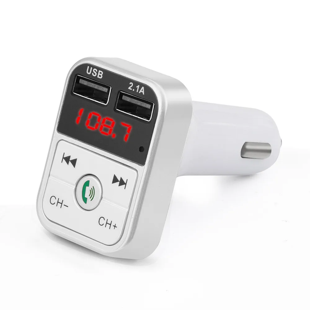 

Bluetooth FM Transmitter Car Kit Handsfree Wireless LCD MP3 Player USB Charger Fast Charging UniversalCar accessories auto/3.96