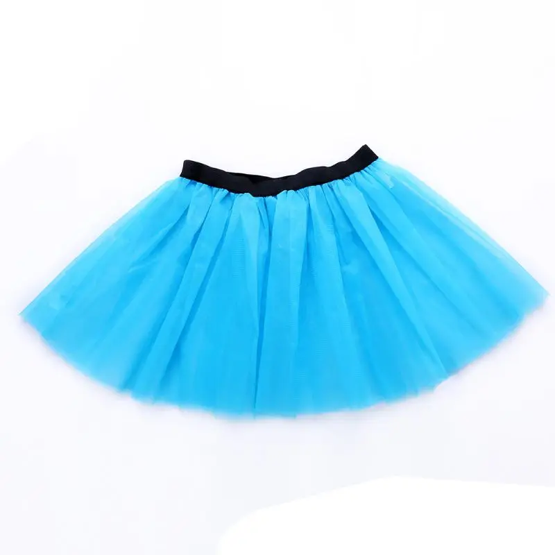 Женская трехслойная юбка-пачка; яркие цвета; танцевальный костюм для балета с широким поясом; плиссированная сетчатая Нижняя юбка принцессы