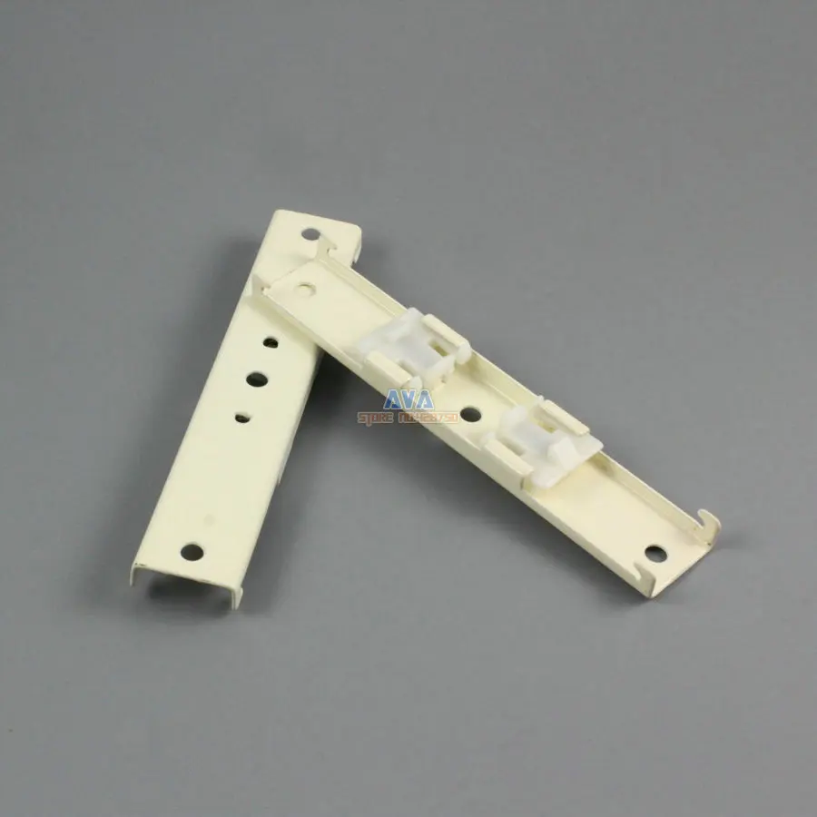10 Pieces Curtain Track Bracket Curtain Dual Tracks Brace 106x20mm