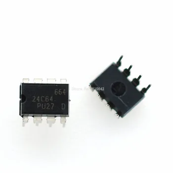 

10PCS/Lot 24C64 AT24C64 AT24C64N 24c64 Chip Integrate DIP-8